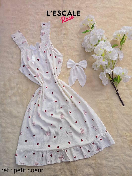 Robe d'été petit coeur