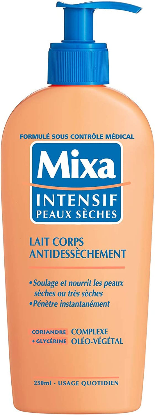 Mixa Corps Intensif Peaux Sèches Lait Anti-Dessèchement, 250ml